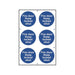 Scan Fire Door Keep Locked Shut - 6 PVC Signs 100 x 100mm Scan - Town Tools