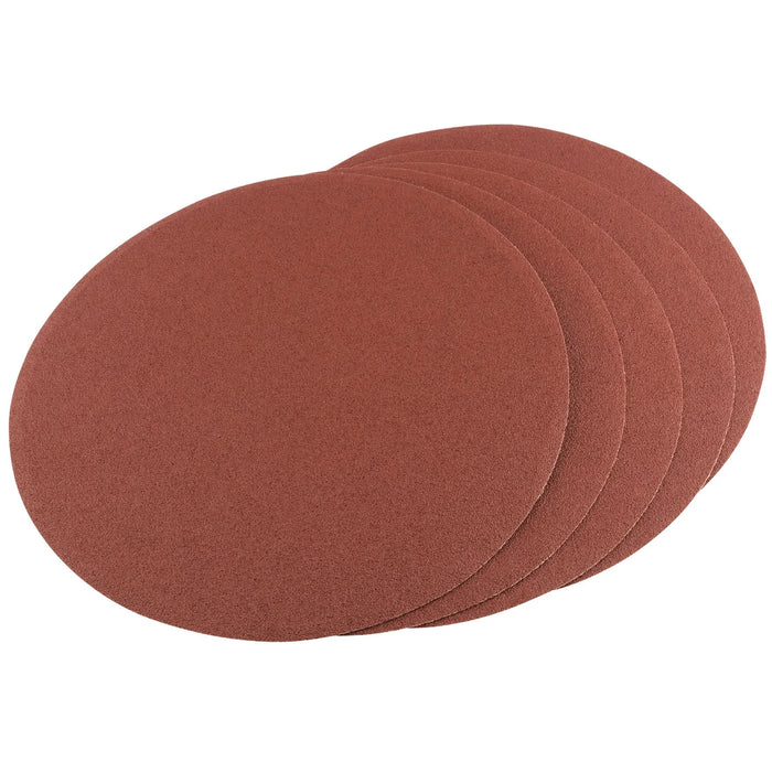 Draper Self-Adhesive Aluminium Oxide Sanding Discs, 200mm, 80 Grit (Pack of 5)