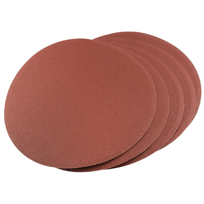Draper Self-Adhesive Aluminium Oxide Sanding Discs, 200mm, 100 Grit (Pack of 5)