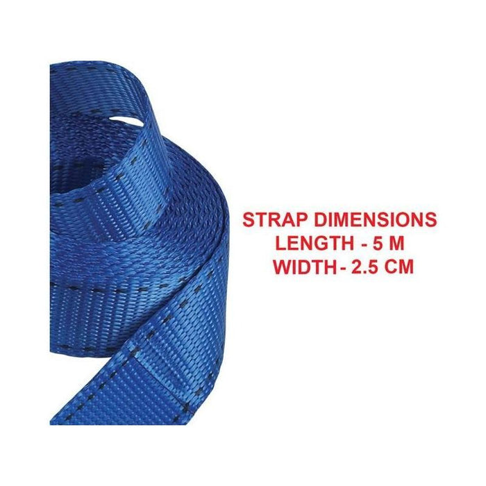 Master Lock Lashing Strap with Metal Buckle, Coloured 5m 150kg (Pack 2) Master Lock - Town Tools