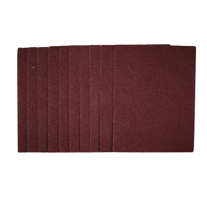 Draper 1/4 Sanding Sheets, 115 x 150mm, 40 Grit (Pack of 10) - SSA2
