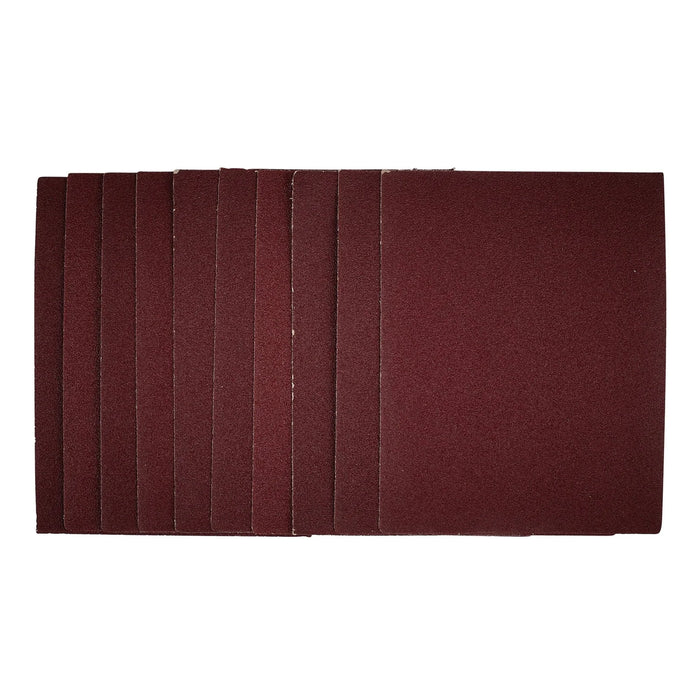 Draper 1/4 Sanding Sheets, 115 x 150mm, 80 Grit (Pack of 10) - SSA2