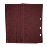 Draper 1/3 Sanding Sheets with Hook and Loop, 93 x 190mm, 40 Grit (Pack of 10)