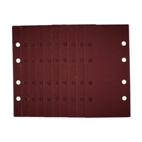 Draper 1/3 Sanding Sheets with Hook and Loop, 93 x 190mm, 120 Grit (Pack of 10)