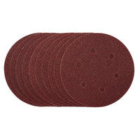 Draper Sanding Discs, 150mm, Hook & Loop, 40 Grit, (Pack of 10) - SDHAL150
