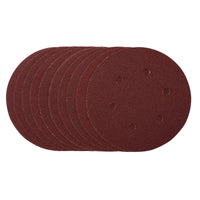 Draper Sanding Discs, , Hook & Loop, 80 Grit, (Pack of 10) 150-180mm