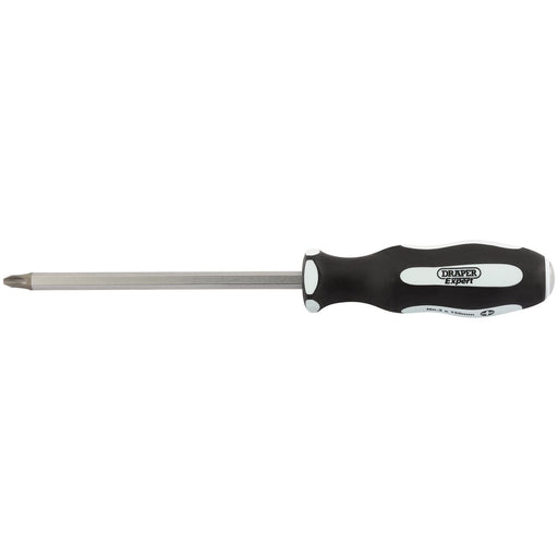 Draper 'Pound Thru' Cross Slot Soft Grip Screwdriver, No.3 x 150mm 35225 Draper - Town Tools 