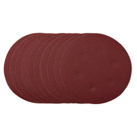 Draper Sanding Discs, , Hook & Loop, 120 Grit, (Pack of 10) 150-180mm