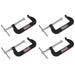 Sealey Junior C-Clamp Set 76mm x 35mm 4pc GCC02 Sealey - Town Tools 