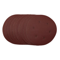 Draper Sanding Discs, , Hook & Loop, 240 Grit, (Pack of 10) 150-180mm
