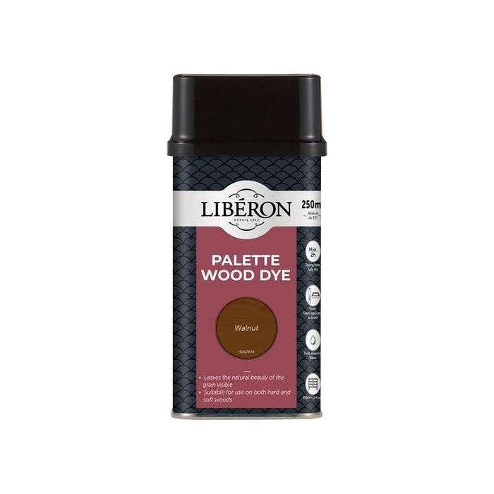 Liberon Palette Wood Dye Walnut 250ml Liberon - Town Tools
