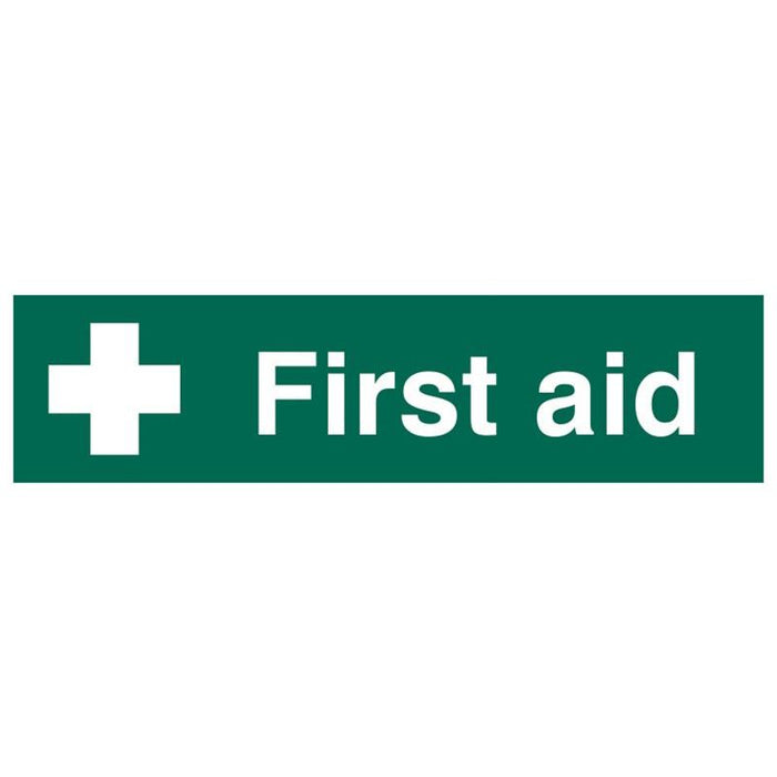 Scan First Aid - PVC Sign 200 x 50mm Scan - Town Tools