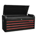 Sealey Retro Style Extra-Wide Topchest & Rollcab Combination 10 Drawer-Black wit Sealey - Town Tools 