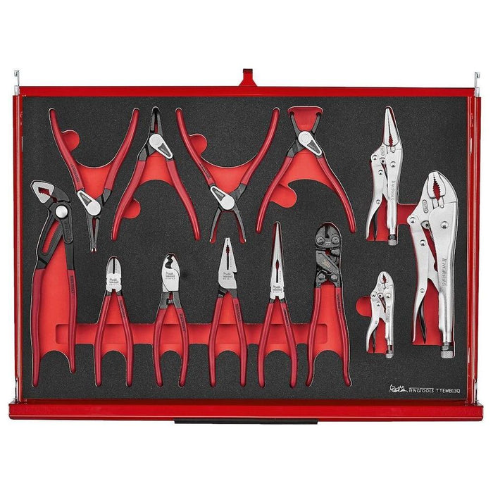 Teng Tools 26" PRO35™ roller cabinet FOAM tool kit 335 pieces red Town Tools - Town Tools