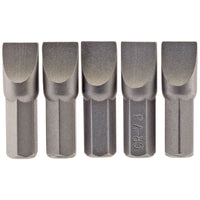 Draper Plain Slot Insert Bit, 8.0mm, 1/4" Hex, 25mm Long (Pack of 5) 64013