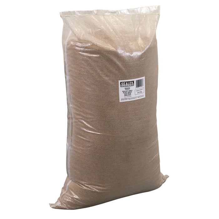 Sealey Walnut Shell Blast Media - Size 16/30 - 25kg Bag WS25KG Sealey - Town Tools 