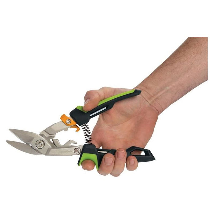 Fiskars PowerGear™ Aviation Snip Offset Right Cut 250mm (10in) Fiskars - Town Tools