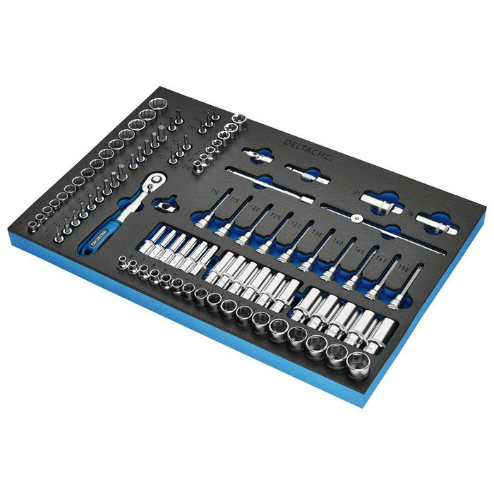 Bunker Socket Set, 3/8" Sq. Dr. in EVA Foam Inlay - DELTACH-561002