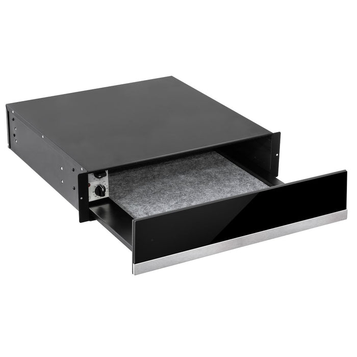 Baridi Integrated Warming Drawer 60cm - Black/Stainless Steel DH202