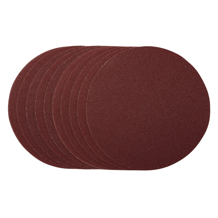 Draper Sanding Discs, , Hook & Loop, 80 Grit, (Pack of 10) 150-180mm