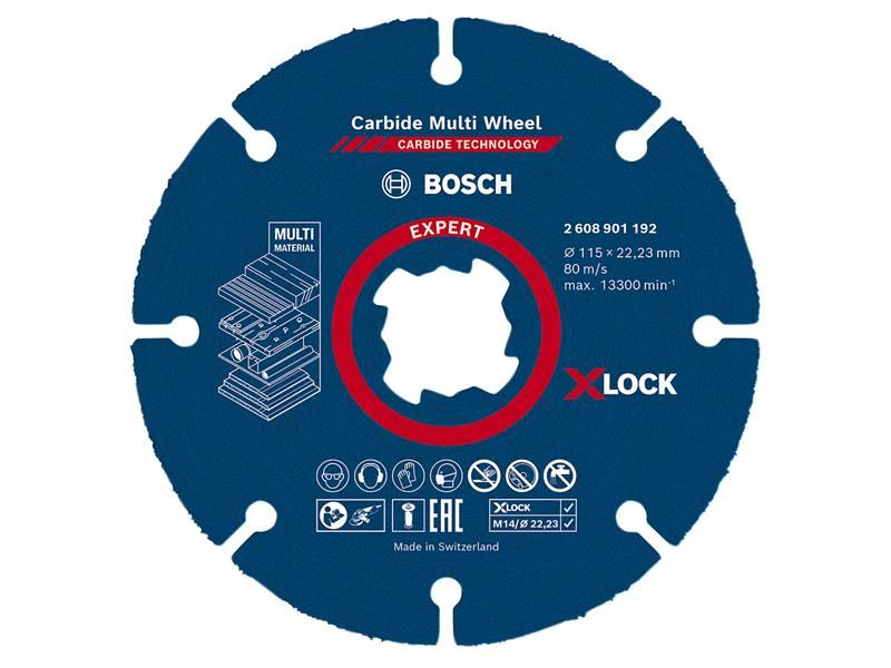 Bosch Powertool Accessories EXPERT Carbide Multi Wheel Cutting Disc 115 x 22.23mm Bosch Powertool Accessories - Town Tools