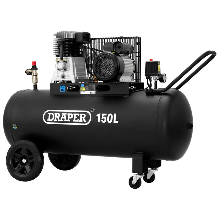 Draper Belt-Driven Air Compressor, 2.2kW/3hp 150-200
