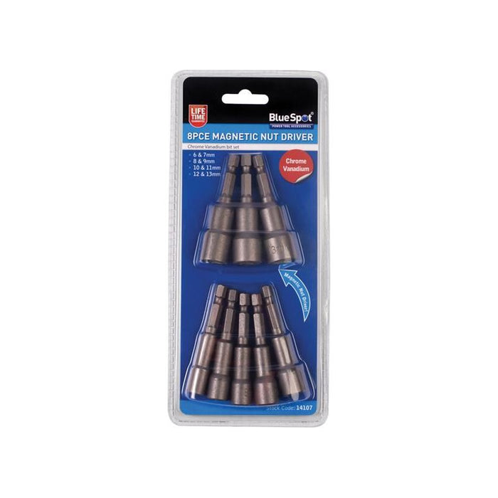 Bluespot Tools Magnetic 1/4in Nut Driver Set, 8 Piece BlueSpot Tools - Town Tools