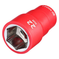 Draper XP1000 VDE Socket, 1/2" Sq. Dr., 22mm