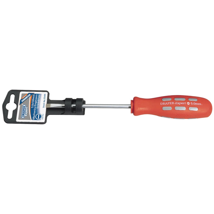 Draper Expert Plain Slot Parallel Tip Mechanics Screwdriver, 5 75-100mm