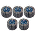 Sealey 80 x 40mm Abrasive Flap Wheel on 6mm Shaft 60Grit - Pack of 5 FW8040605 Sealey - Town Tools 