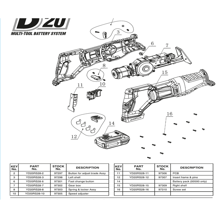 Draper Speed Adjuster YD20RS28-10