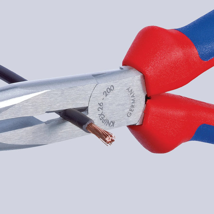 KNIPEX 26 11 200 SB Snipe Nose Side Cutting Pliers, 200mm - 26 11 200 SB