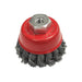 Faithfull Wire Cup Brush Twist Knot 65mm M14x2, 0.50mm Steel Wire Faithfull - Town Tools