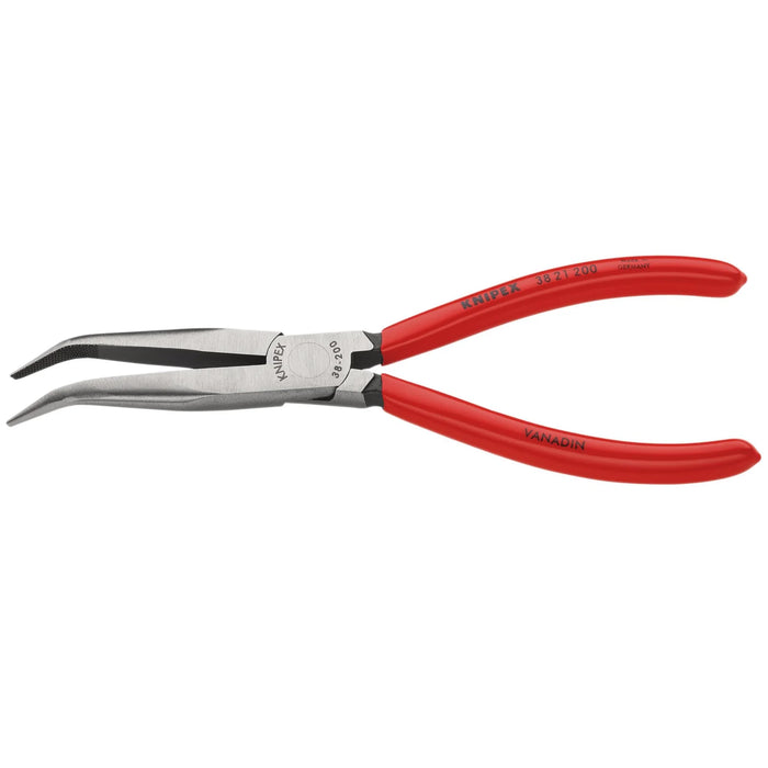 KNIPEX 38 21 200 Mechanics' Bent Nose Pliers, 200mm - 38 21 200
