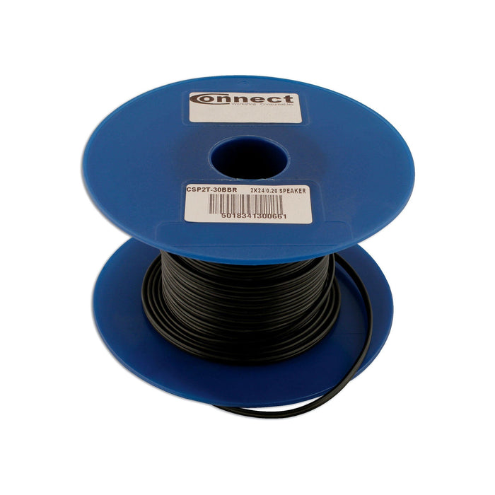 Connect Black / Red Twin Core Speaker Cable 24/0.20 6A 100m 30067 Tool Connection - Town Tools 