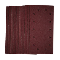 Draper 1/2 Sanding Sheets with Hook and Loop, 115 x 230mm, 40 Grit (Pack of 10)