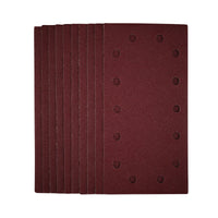 Draper 1/2 Sanding Sheets with Hook and Loop, 115 x 230mm, 80 Grit (Pack of 10)