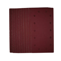 Draper 1/2 Sanding Sheets with Hook and Loop, 115 x 230mm, Assorted Grit (Pack