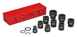 Teng Tools 1" Impact Cr-Mo socket set with case DIN 27-50mm Teng Tools - Town Tools 