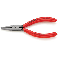 KNIPEX 37 11 125 Flat Nose Pliers for precision mechanics plastic coated