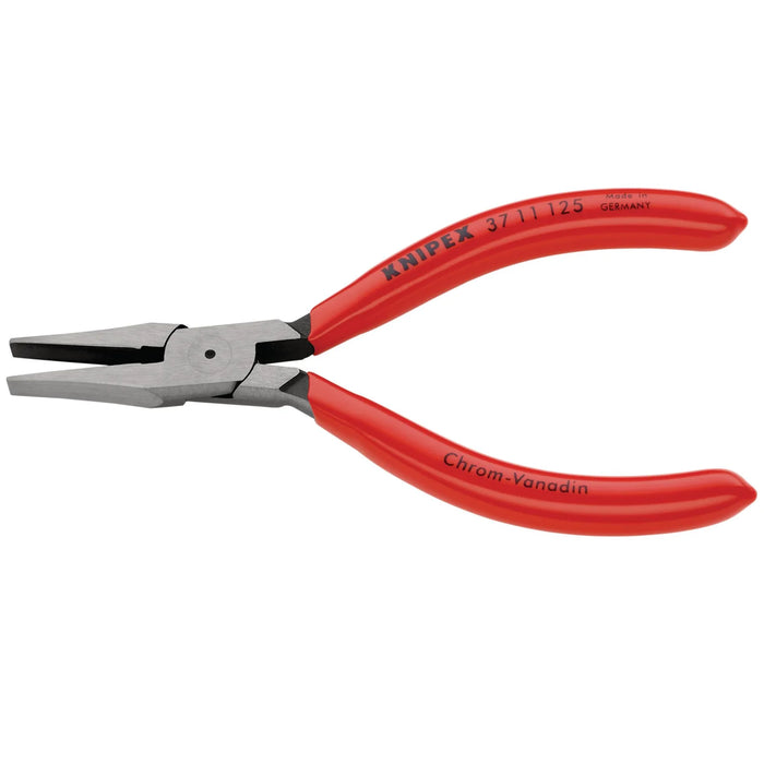 KNIPEX 37 11 125 Flat Nose Pliers for precision mechanics plastic coated