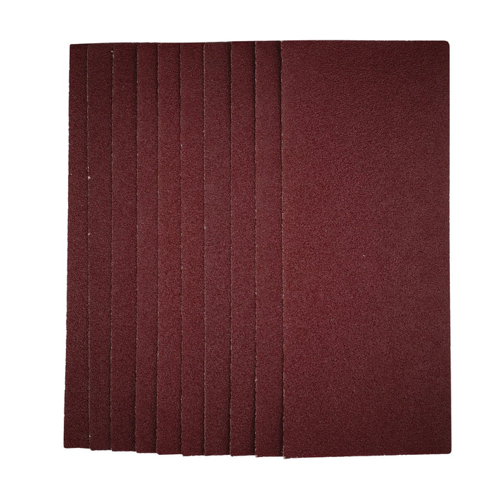 Draper 1/2 Sanding Sheets, 115 x 280mm, 40 Grit (Pack of 10) - SSA6