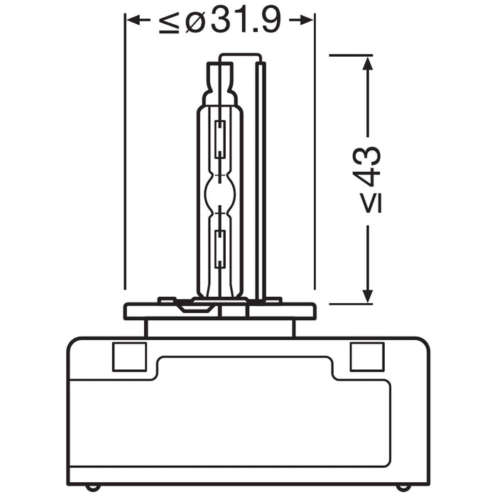 Osram 66540 XENARC Original D5S, Headlight, Xenon Bulb, Folding Box (1 lamp) Osram - Town Tools 