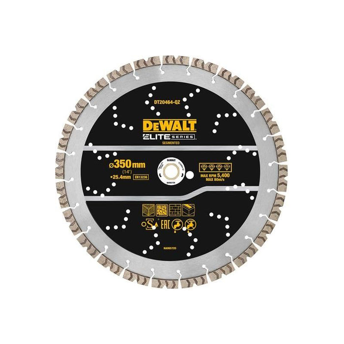 Dewalt Power Tools ELITE SERIES™ All Purpose Diamond Segmented Wheel 350 x 25.4mm DeWALT Power Tools - Town Tools