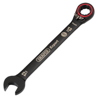 Draper Expert HI-TORQ  Metric Reversible Ratchet Combination Spanner, 13mm, Black