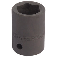 Draper Expert Impact Socket, 1/2" Sq. Dr., 18mm 13762
