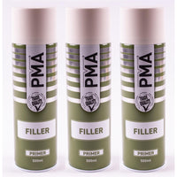 3x Autotek Yellow Filler Primer 500ML High Covering Spray Paint Professional