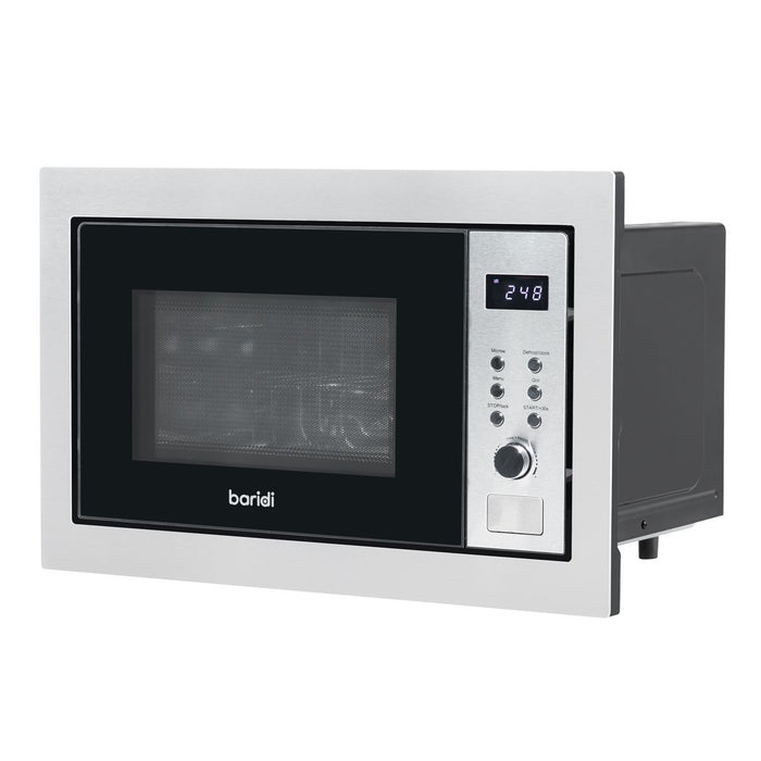 Baridi Integrated Microwave Oven with Grill 25L Capacity 900W - Stainless Steel Baridi - Town Tools 