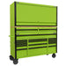Superline PRO Black Edition Mobile Trolley with Wooden Worktop Hutch Superline Pro - Town Tools 