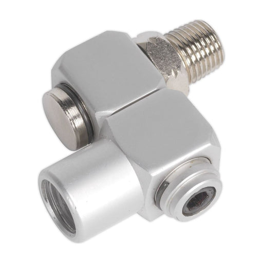 Sealey Z-Swivel Air Hose Connector 1/4"BSP SA902 Sealey - Town Tools 